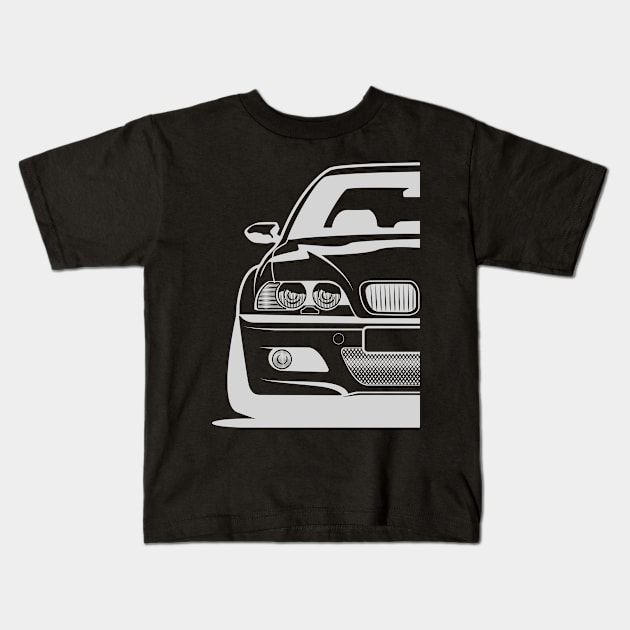 E46 Kids T-Shirt by BlueRoller